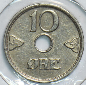 Norway 1937 10 Ore 153905 combine shipping