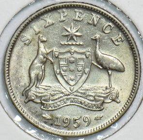 Australia 1959 6 Pence 241130 combine shipping
