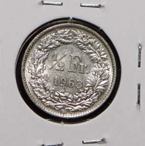 Switzerland 1963 1/2 Franc  191732 combine shipping