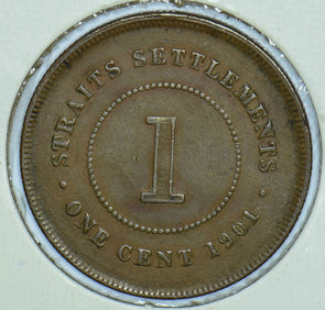Straits Settlements 1901 Queen Victoria Cent 290541 combine shipping