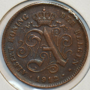 Belgium 1912 2 Centimes Lion animal 152025 combine shipping