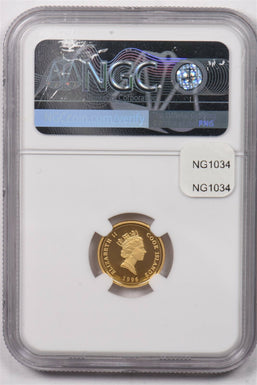 Cook Islands 1996 P 20 Dollars gold NGC Proof 69 Ultra Cameo 0.1oz gold. Year of