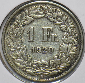 Switzerland 1920 Franc 150762 combine shipping