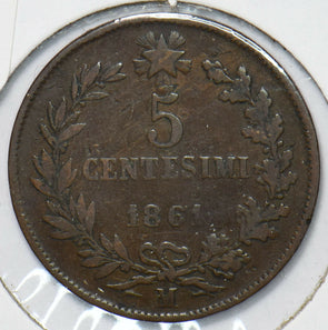 Italy 1861 5 Centesimi  191893 combine shipping