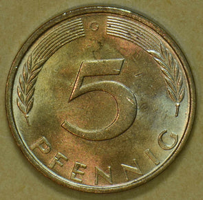 Germany 1972 5 Pfennig 292577 combine shipping