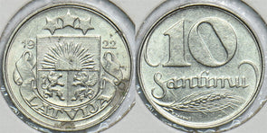 Latvia 1922 10 Santimu 198347 combine shipping