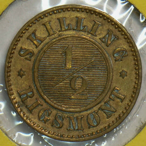 Denmark 1868 1/2 Skilling 298341 combine shipping