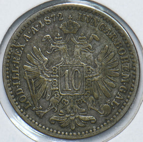 Austria 1872 10 Kreuzer Eagle animal 150687 combine shipping