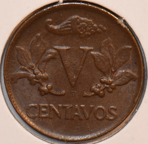 Colombia 1944 B 5 Centavos 196159 combine shipping
