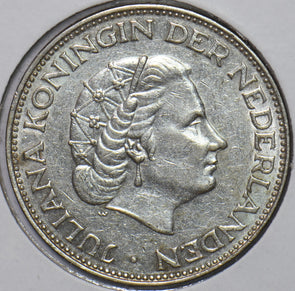 Netherlands 1960 2 1/2 Gulden 295907 combine shipping