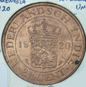 Indonesia 1920 2.5 Cents  290464 combine shipping