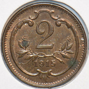 Austria 1915 2 Heller 194628 combine shipping
