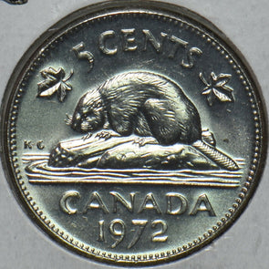Canada 1972 5 Cents Beaver animal CH BU 152147 combine shipping