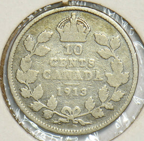 Canada 1913 10 Cents 0 Small leaves 904338 combine shipping