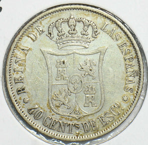 Spain 1866 40 Centimos 298123 combine shipping