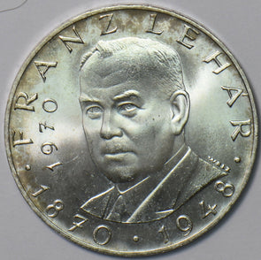 Austria 1970 25 Schilling 100th Anniversary of birth of Franz Lehar 240228 combi