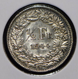 Switzerland 1944 1/2 Franc  191094 combine shipping