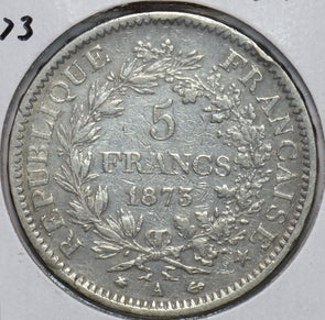 France 1873 5 Francs 293573 combine shipping