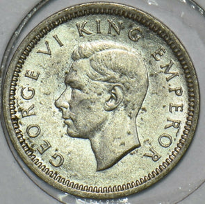 New Zealand 1942 3 Pence 196459 combine shipping