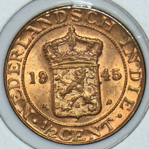 Netherlands East Indies 1945 1/2 Cent 291608 combine shipping
