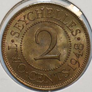 Seychelles 1948 2 Cents 196047 combine shipping