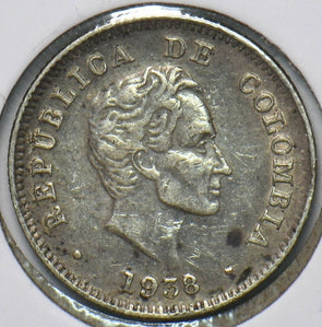 Colombia 1958 10 Centavos Eagle animal 193944 combine shipping