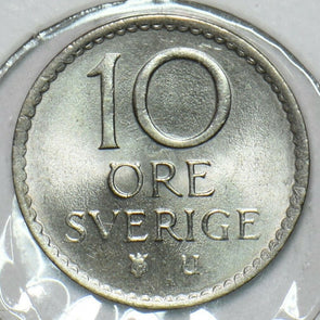 Sweden 1970 10 Ore Ch BU 152805 combine shipping