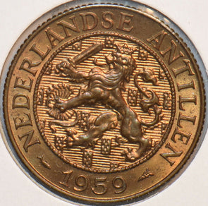 Netherlands Antilles 1959 2 1/2 Cents Lion animal 240130 combine shipping