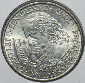 Czechoslovakia 1957 10 Korun Lion animal Technical College 240247 combine shippi