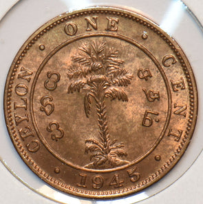 Ceylon 1945 Cent 295193 combine shipping