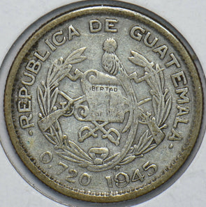Guatemala 1945 10 Centavos (Quetzal) bird animal 193538 combine shipping