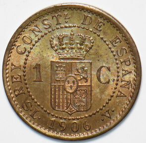 Spain 1906 Centimo 294084 combine shipping