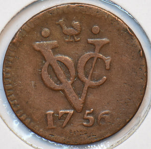 Netherlands East Indies 1756 Duit Lion animal 193601 combine shipping