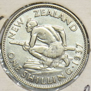 New Zealand 1937 Shilling 197595 combine shipping