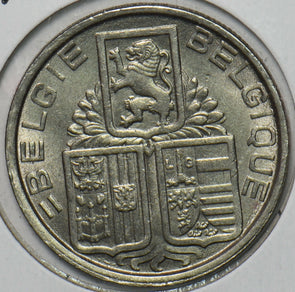 Belgium 1939 5 Francs Lion animal 297315 combine shipping