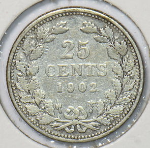 Netherlands 1902 25 Cents  291308 combine shipping