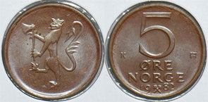 Norway 1982 5 Ore 904801 combine shipping