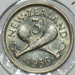New Zealand 1936 3 Pence 196435 combine shipping