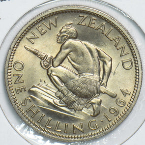 New Zealand 1964 Shilling 298673 combine shipping