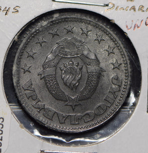 Yugoslavia 1945 5 Dinara  292053 combine shipping
