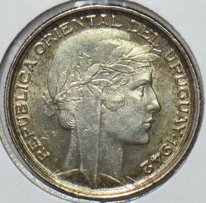 Uruguay 1942 20 Centesimos 295962 combine shipping