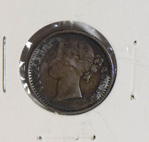 British India 1840 1/4 Rupee silver  I0417 combine shipping