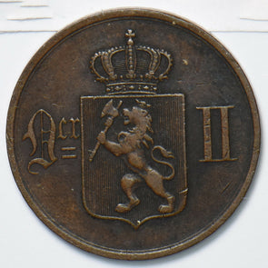Norway 1876 5 Ore Lion animal 150712 combine shipping
