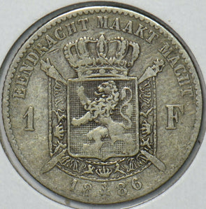 Belgium 1886 Franc 195044 combine shipping