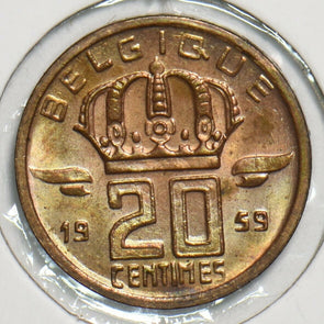 Belgium 1959 20 Centimes 0 197809 combine shipping