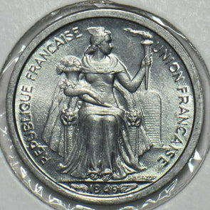 French Polynesia 1949 50 Centimes Gem BU Oceania 197014 combine shipping
