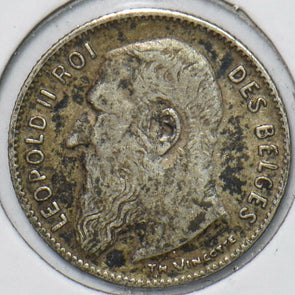 Belgium 1909 50 Centimes Lion animal 195295 combine shipping