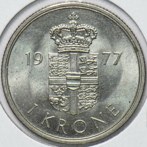 Denmark 1977 Margrethe II Krone Lion animal 192165 combine shipping