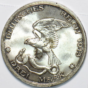 Germany 1913 3 Mark Eagle animal Snake 490425 combine shipping