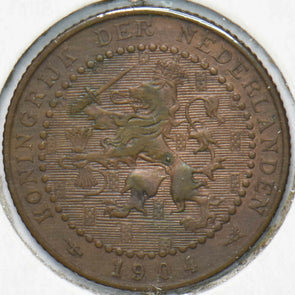 Netherlands 1904 Cent Lion animal 192101 combine shipping